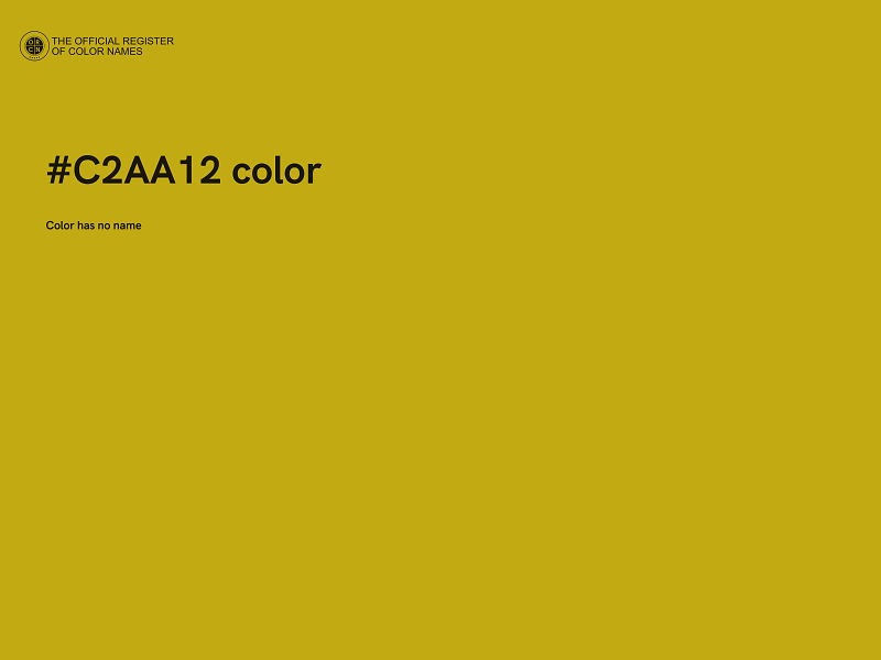 #C2AA12 color image