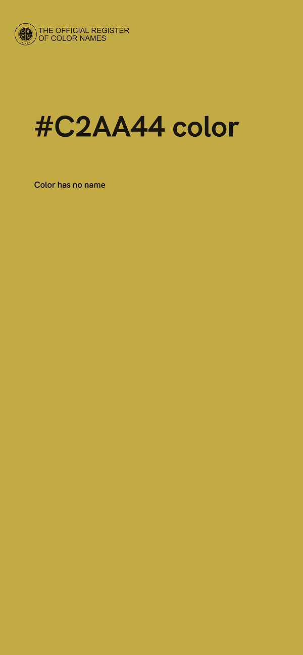 #C2AA44 color image