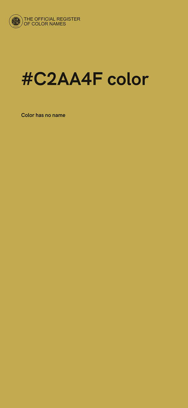 #C2AA4F color image