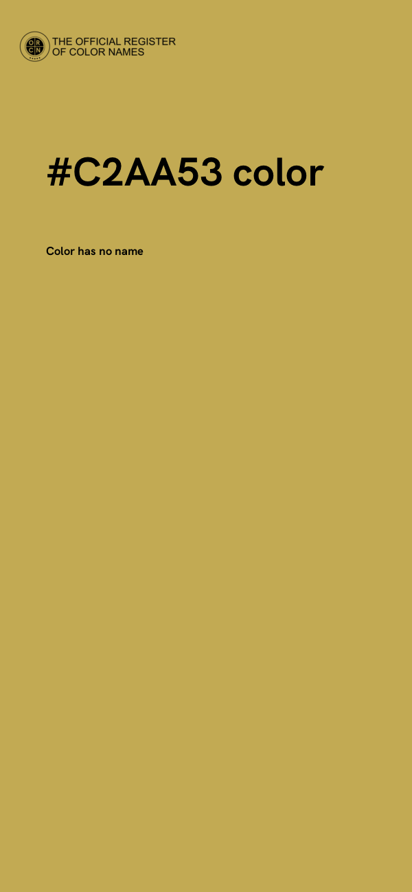 #C2AA53 color image