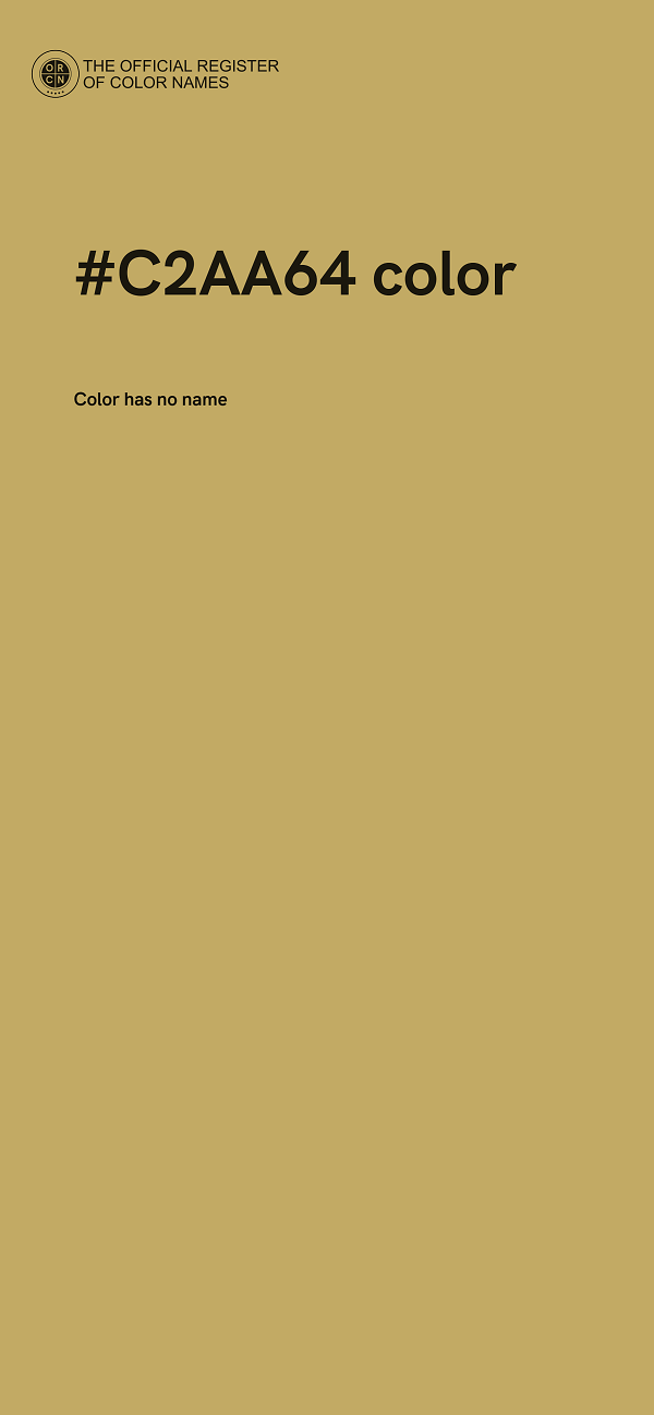 #C2AA64 color image