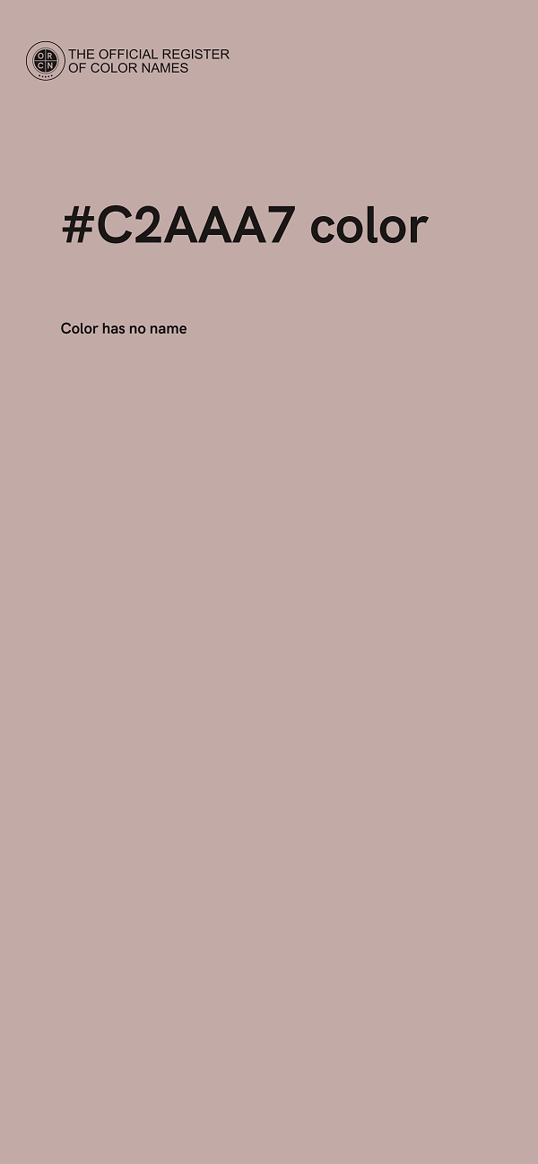 #C2AAA7 color image