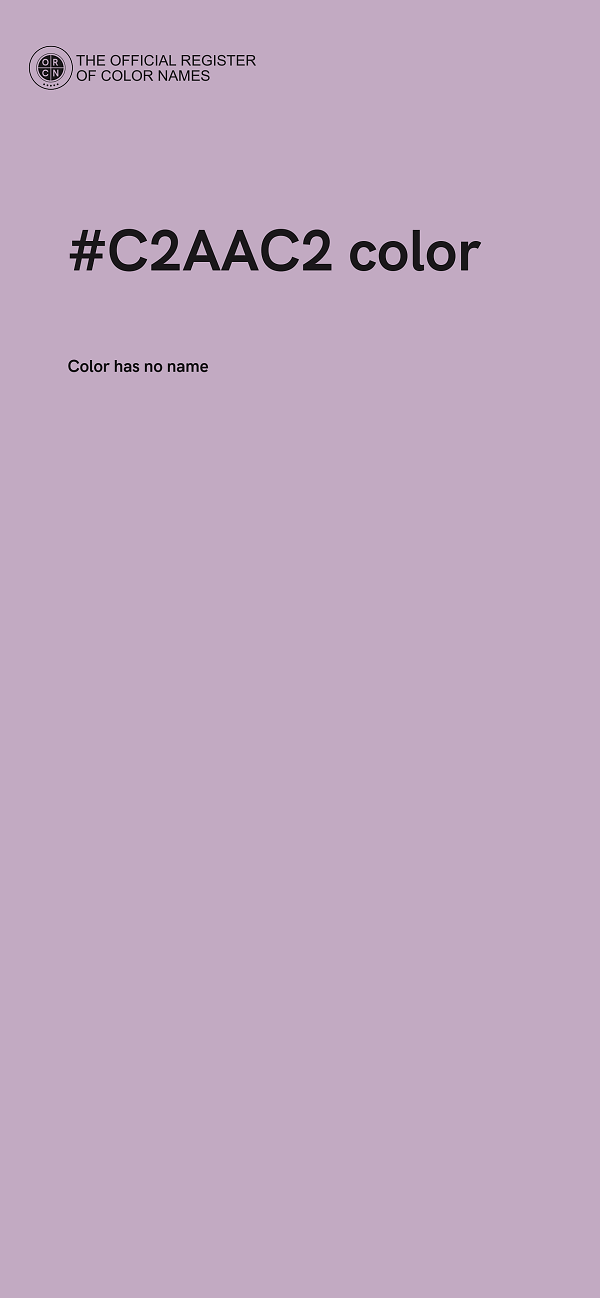 #C2AAC2 color image