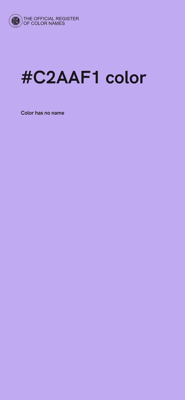 #C2AAF1 color image