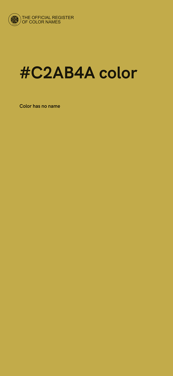 #C2AB4A color image