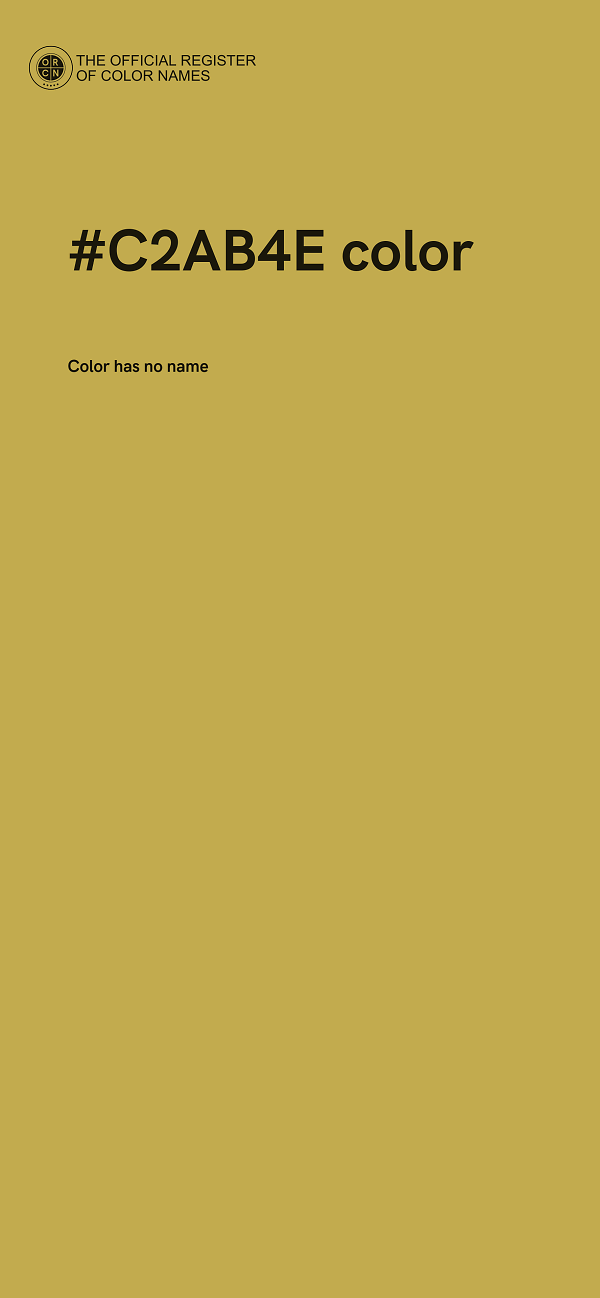 #C2AB4E color image