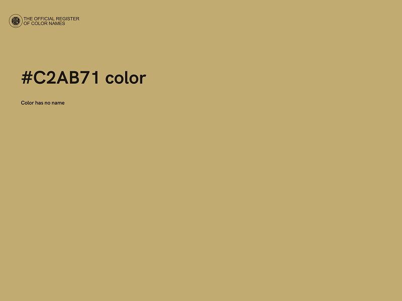#C2AB71 color image