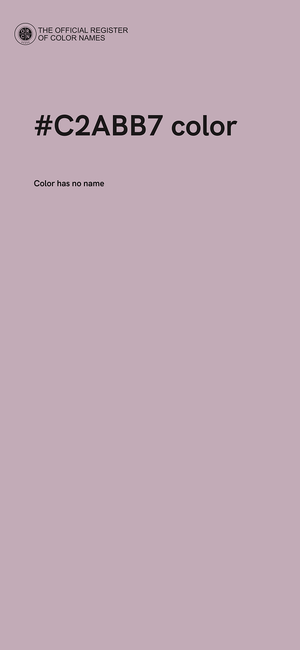 #C2ABB7 color image