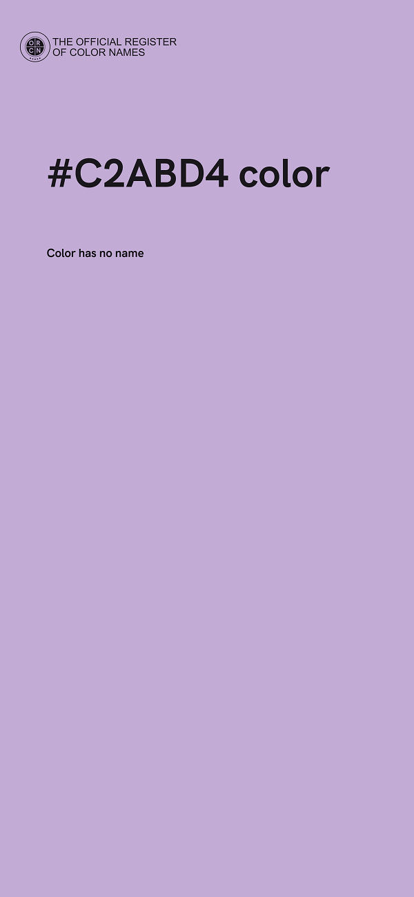 #C2ABD4 color image