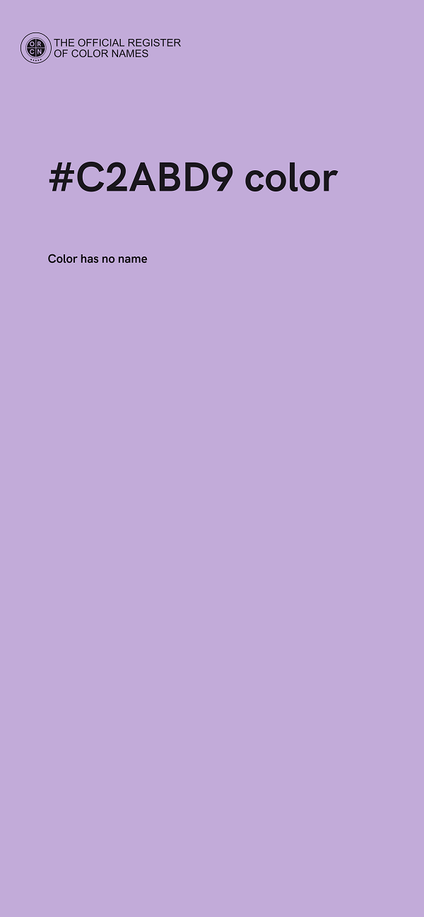 #C2ABD9 color image