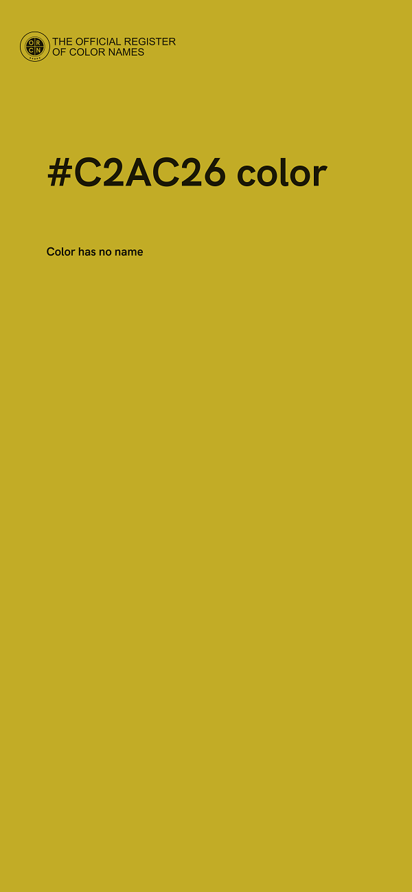 #C2AC26 color image