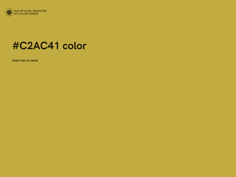 #C2AC41 color image