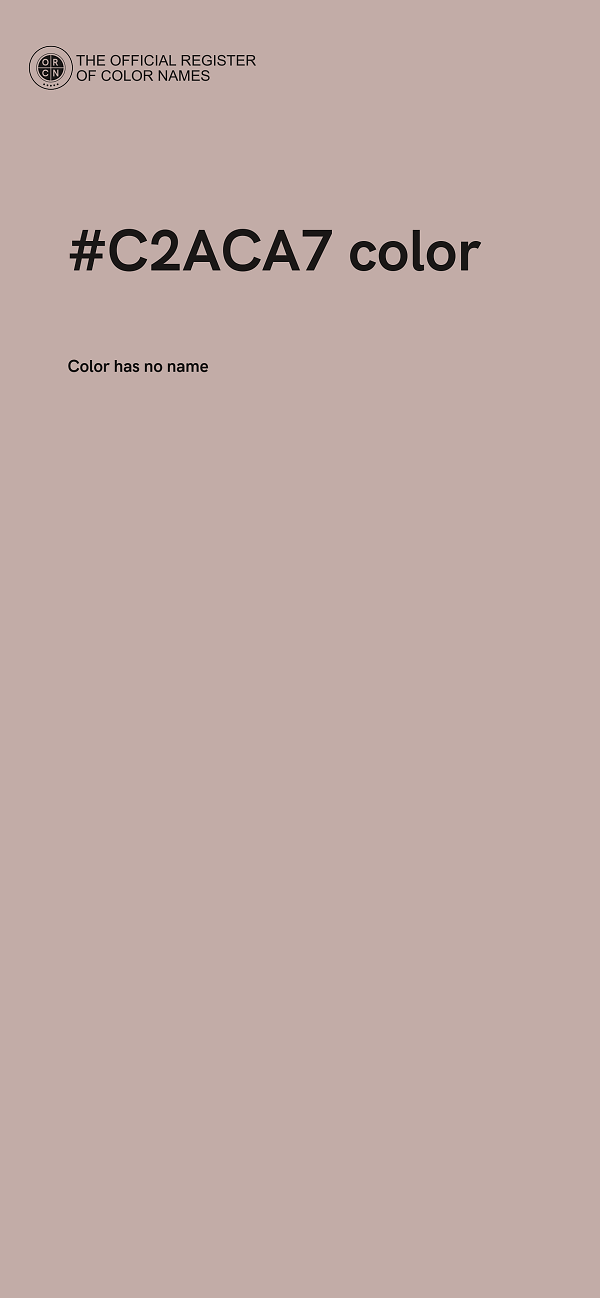 #C2ACA7 color image