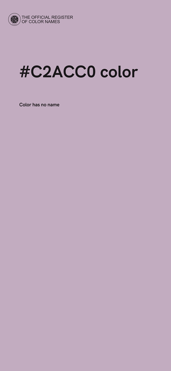 #C2ACC0 color image