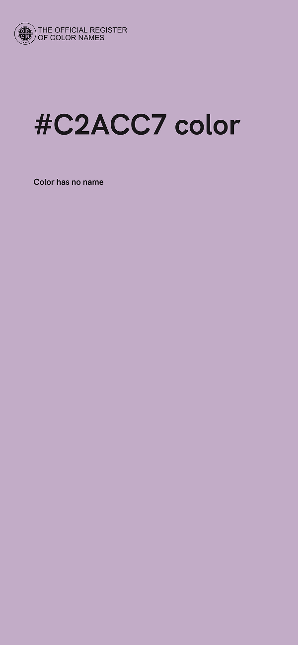 #C2ACC7 color image