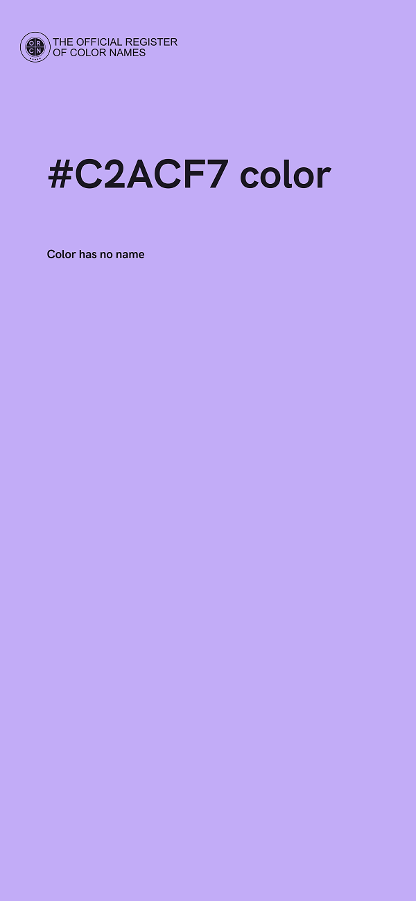 #C2ACF7 color image