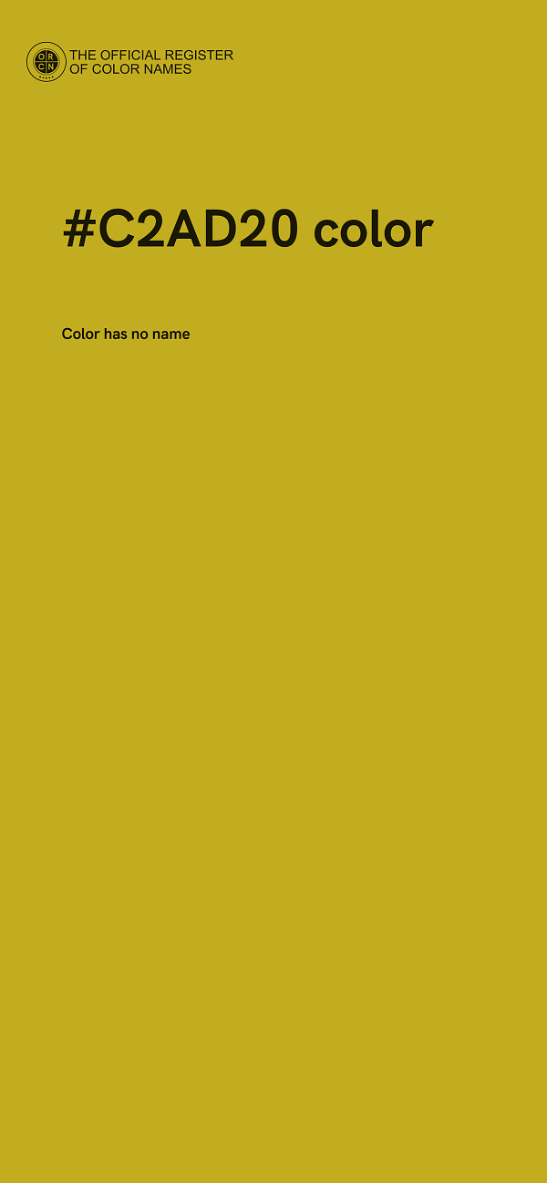 #C2AD20 color image