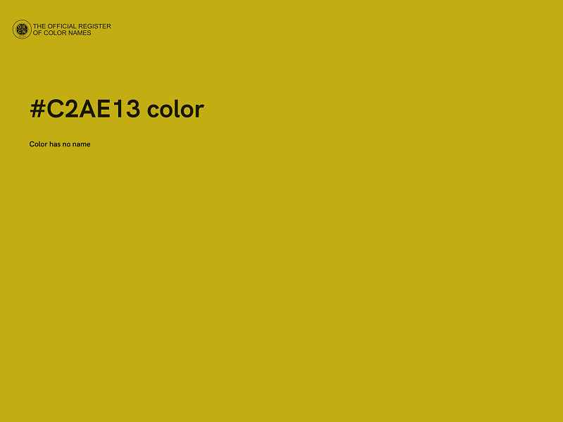 #C2AE13 color image