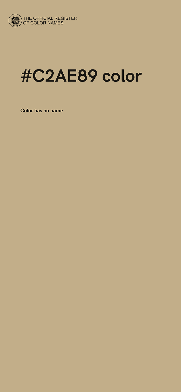 #C2AE89 color image