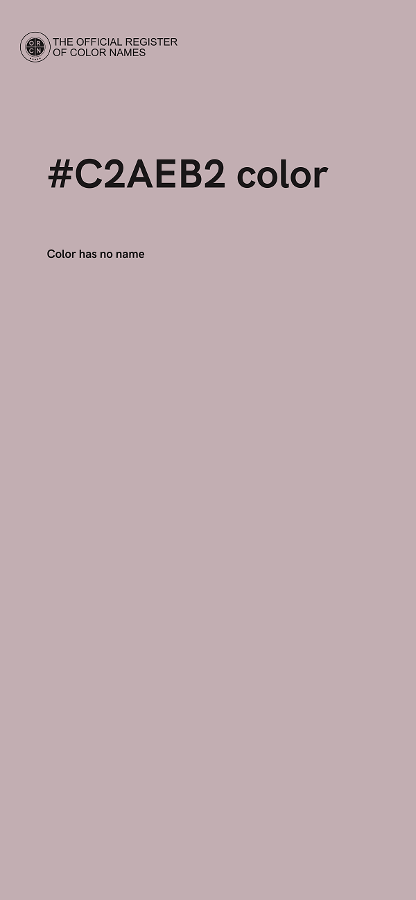 #C2AEB2 color image