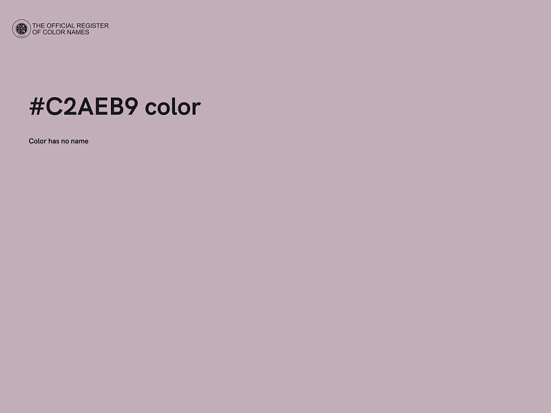 #C2AEB9 color image