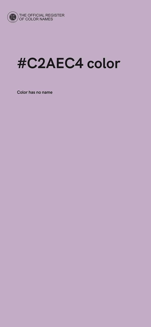 #C2AEC4 color image