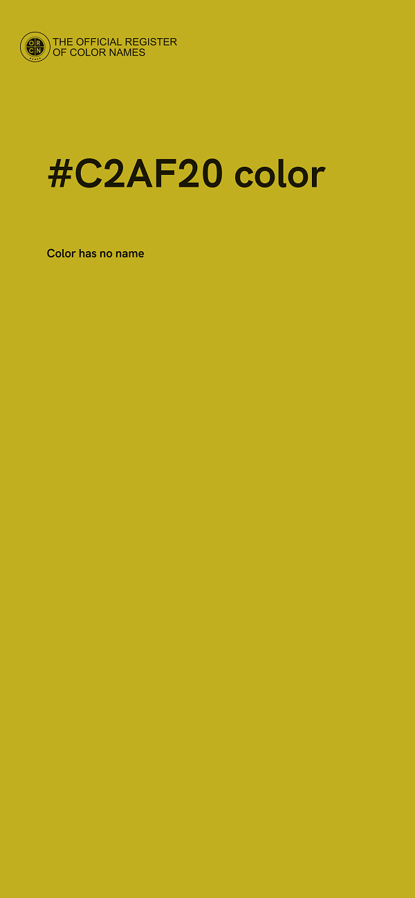 #C2AF20 color image