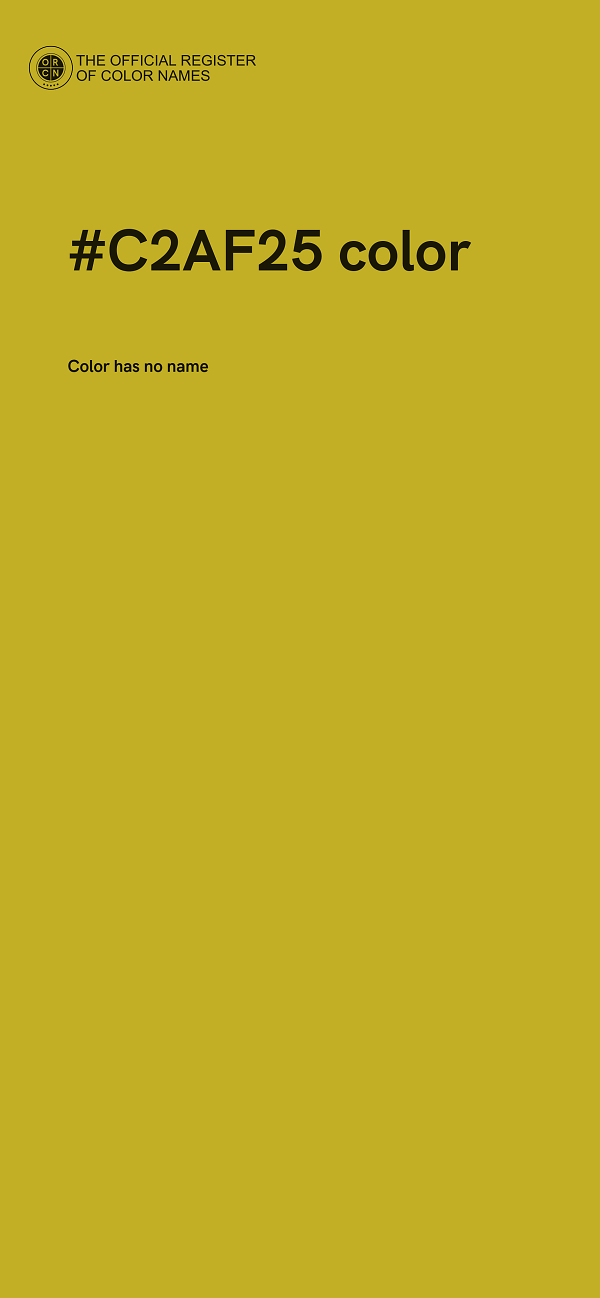 #C2AF25 color image