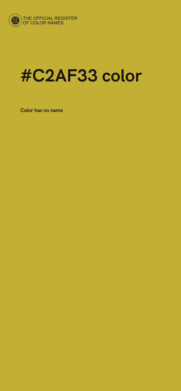 #C2AF33 color image