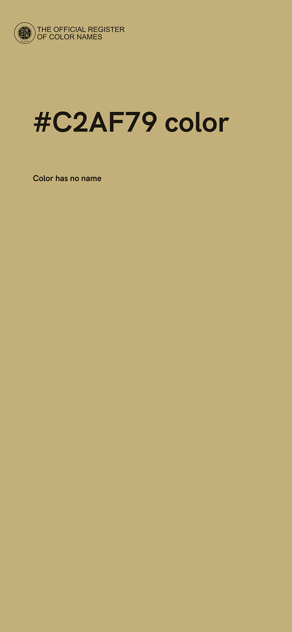 #C2AF79 color image