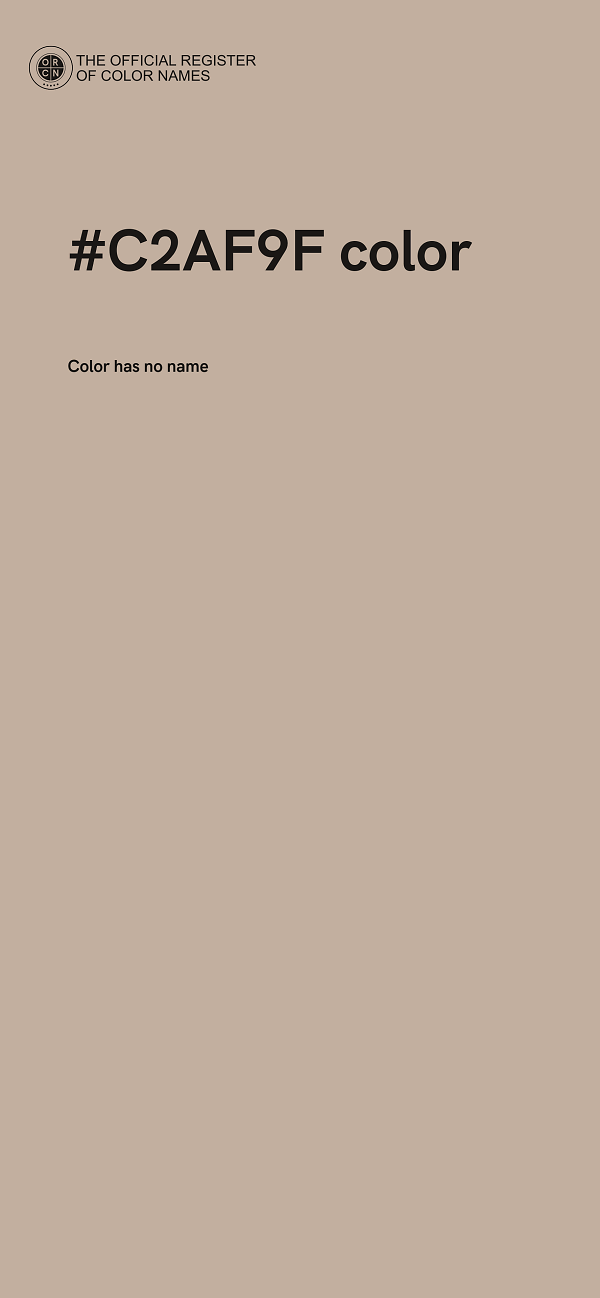 #C2AF9F color image