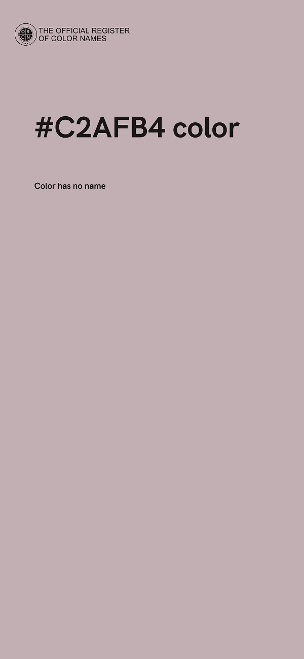 #C2AFB4 color image