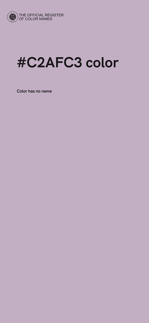 #C2AFC3 color image