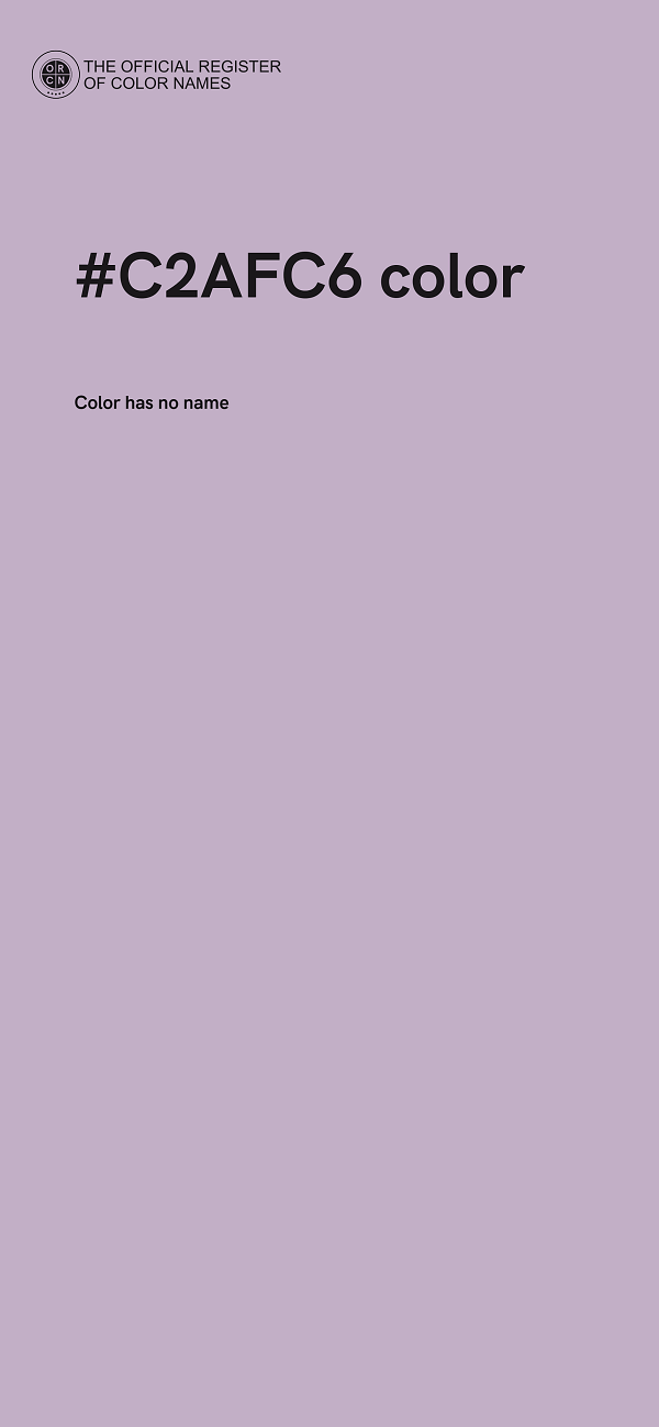 #C2AFC6 color image
