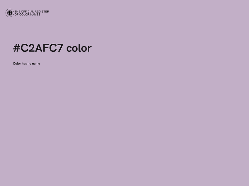 #C2AFC7 color image