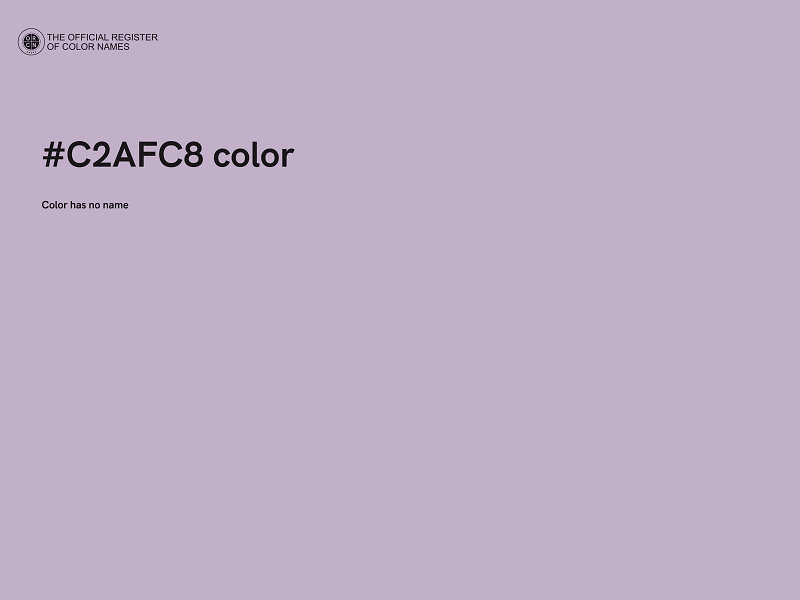 #C2AFC8 color image