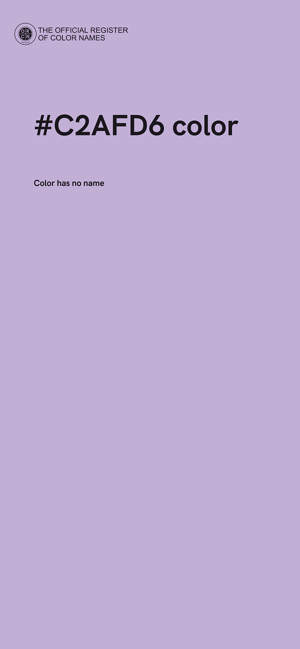 #C2AFD6 color image
