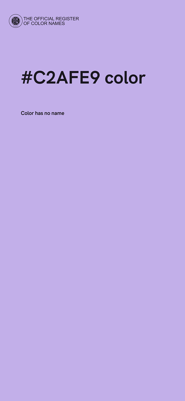 #C2AFE9 color image
