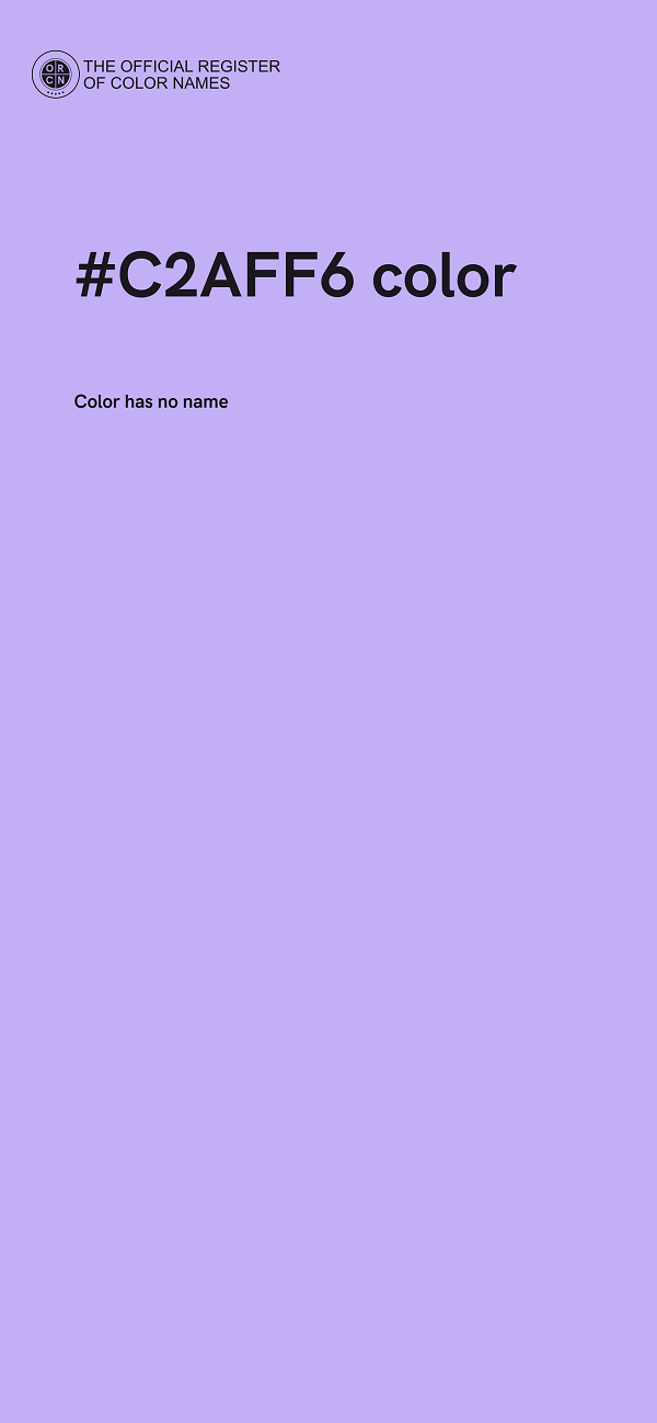 #C2AFF6 color image