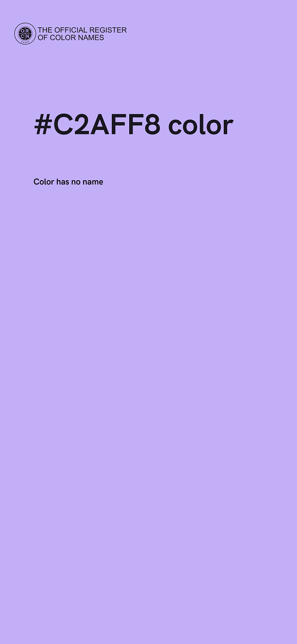 #C2AFF8 color image