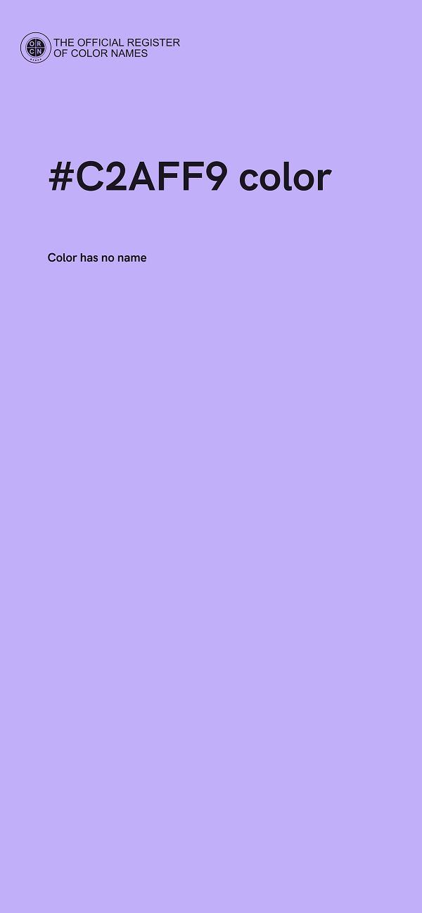 #C2AFF9 color image