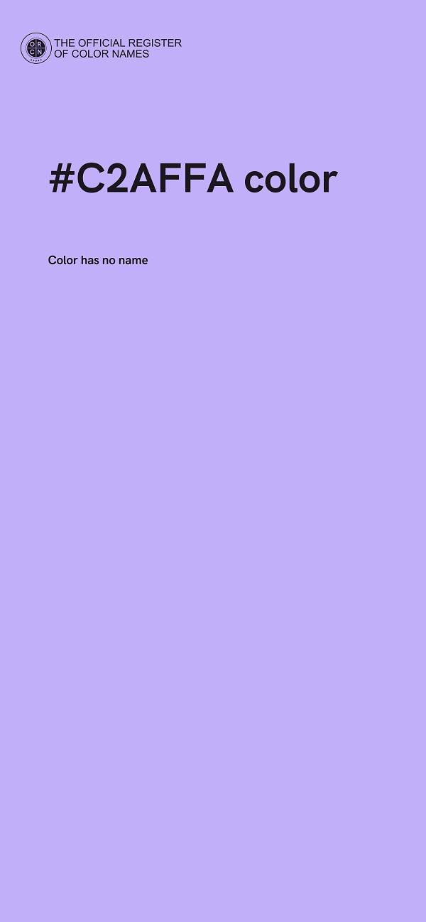 #C2AFFA color image