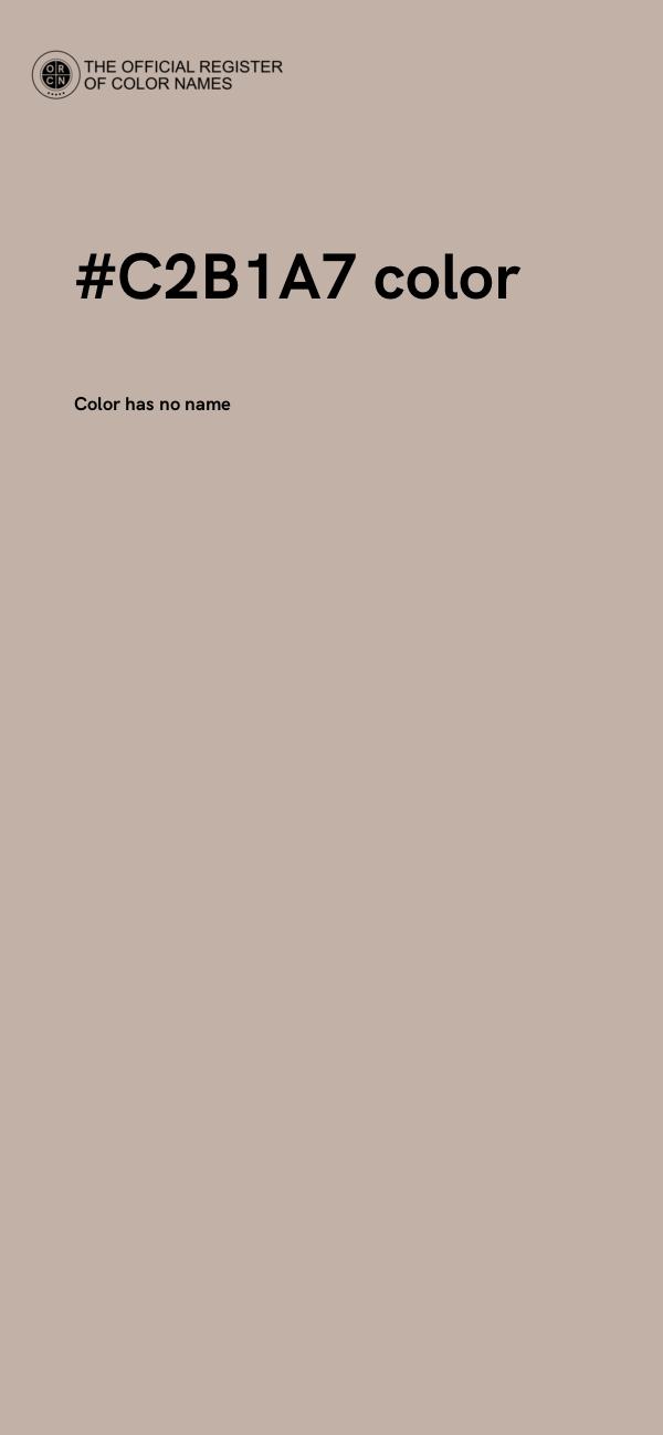 #C2B1A7 color image