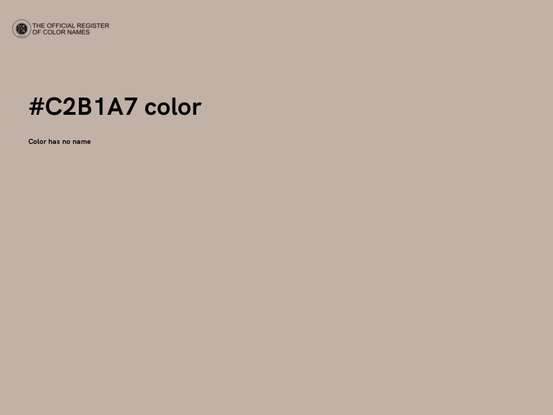 #C2B1A7 color image