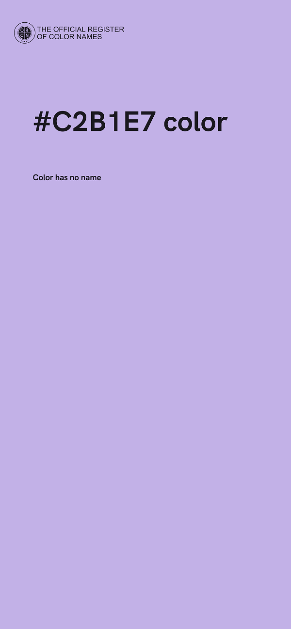 #C2B1E7 color image