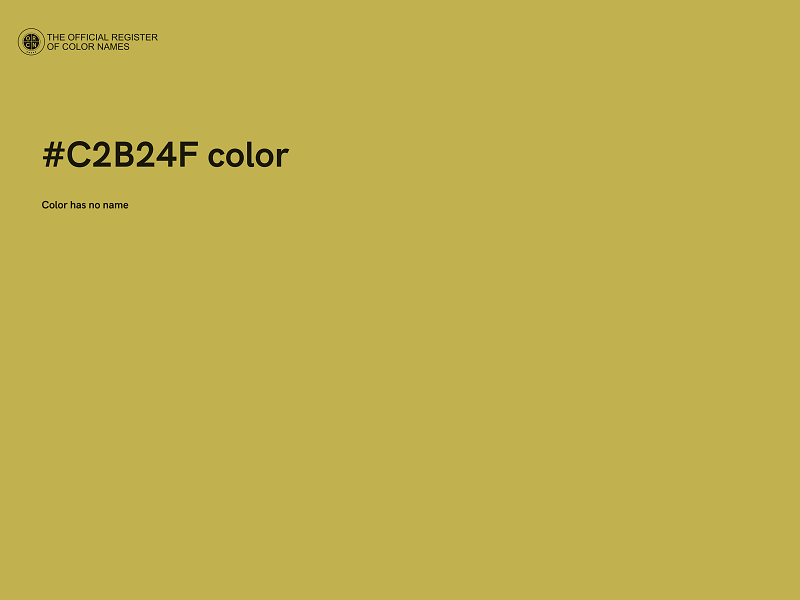 #C2B24F color image