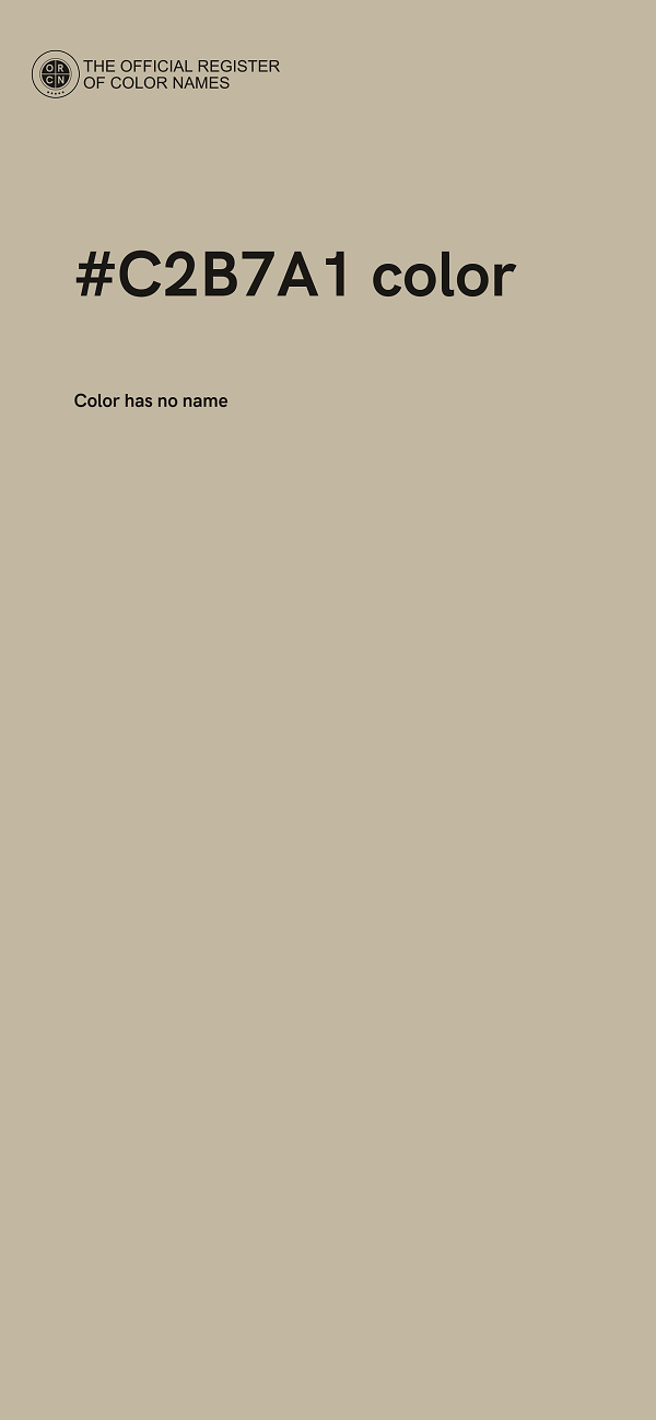 #C2B7A1 color image