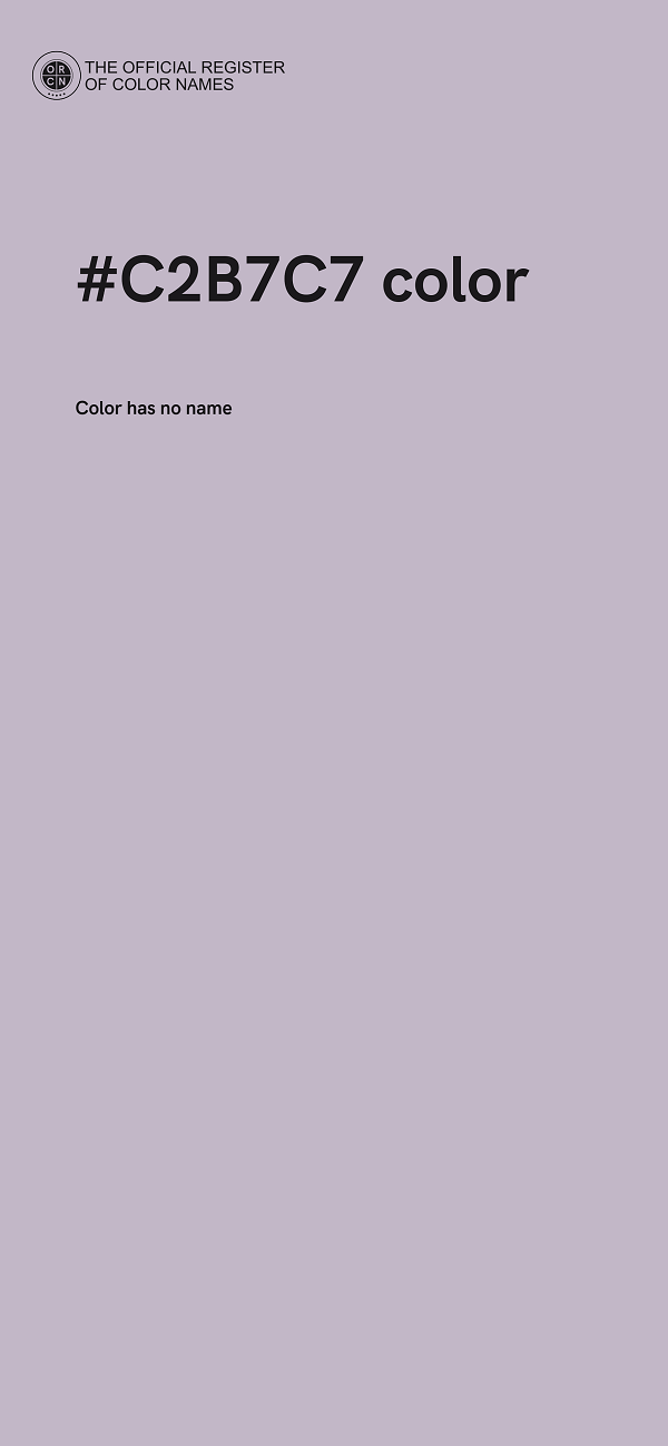 #C2B7C7 color image