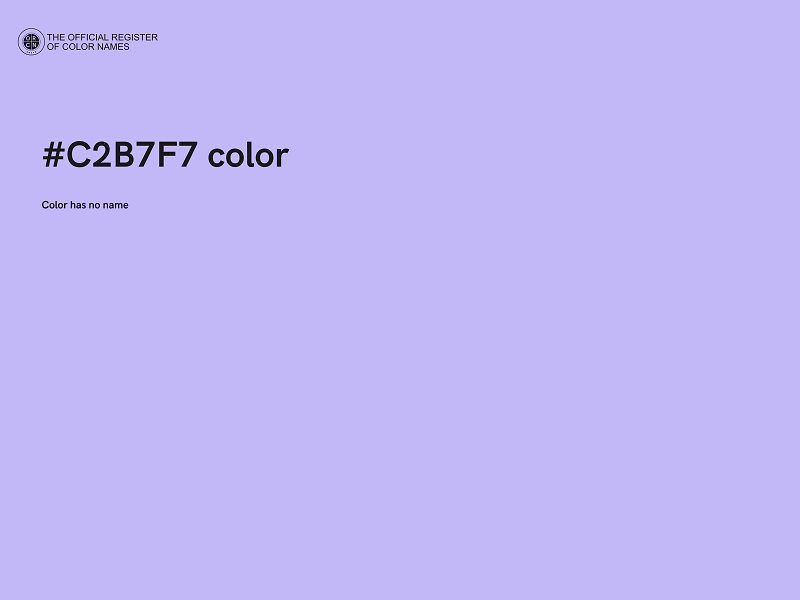 #C2B7F7 color image