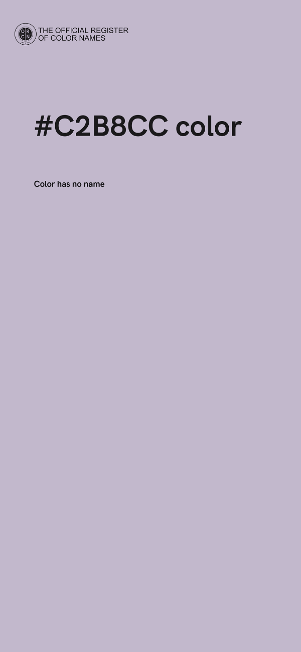 #C2B8CC color image